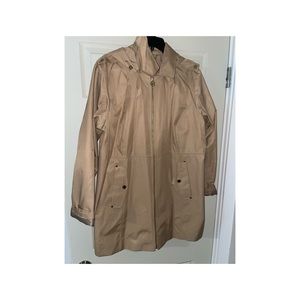 Tan Michael Kors rain jacket